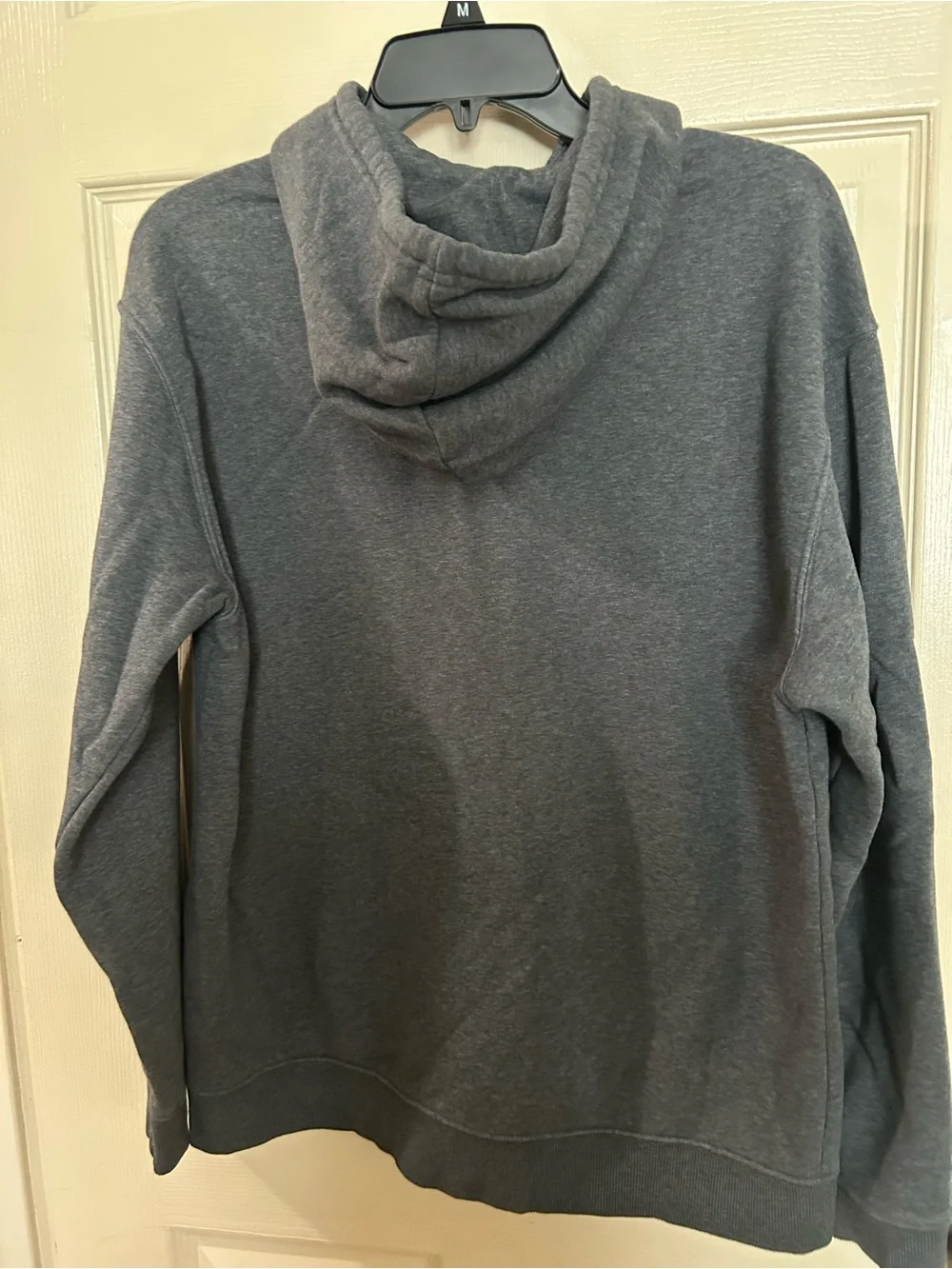 adidas Dark Gray Pullover Hoodie with Black Logo